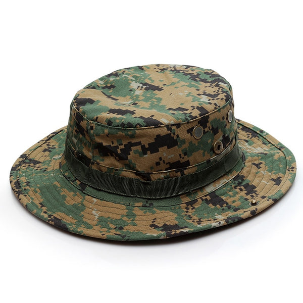US Army Camouflage BOONIE HAT Thicken Military Tactical Cap Hunting Hiking Climbing Camping MULTICAM HAT 20 Color KA056 ZopiStyle