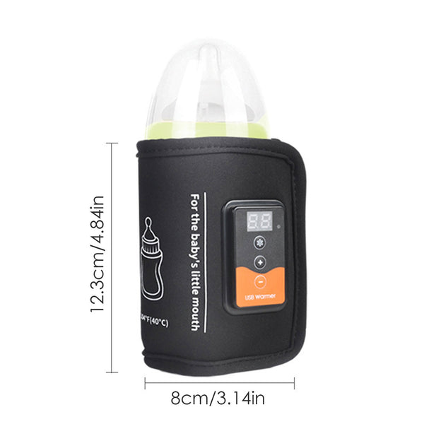 Baby Feeding Bottle Warmer Bag Insulated Portable USB Thermostat Bottle Warmer Heating Bag Milk Heating Bag Carrier For Travel ZopiStyle
