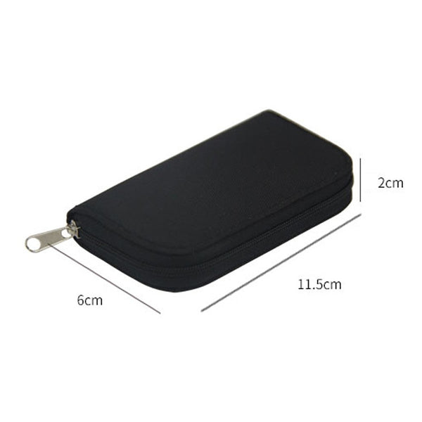 Memory Card Storage Bag Carrying Case Holder Wallet 22 Slots for CF/SD/Micro SD/SDHC/MS/DS Game Accessories memory card box ZopiStyle
