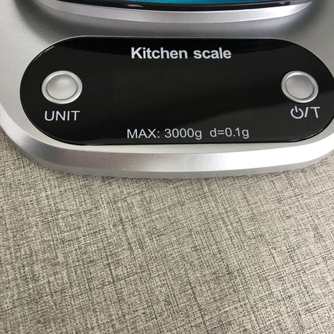 3kg/0.1g or 10kg/1g Digital Stainless Steel Kitchen Electronic Scale for Food Coffee Weighing Silver 3kg/0.1g ZopiStyle