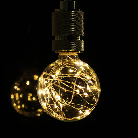 1PC Warm Light G95 Copper Wire Light Bulb Room Decoration E27 85-265V Warm light 2800K ZopiStyle