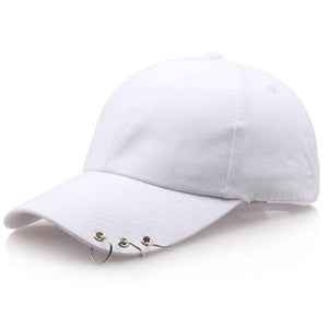 COKK Hip Hop Women&#39;s Baseball Cap With Ring Circle Snapback Hats For Men Women Unisex Dad Hat Adjustable Kpop Korean Style Gorra ZopiStyle