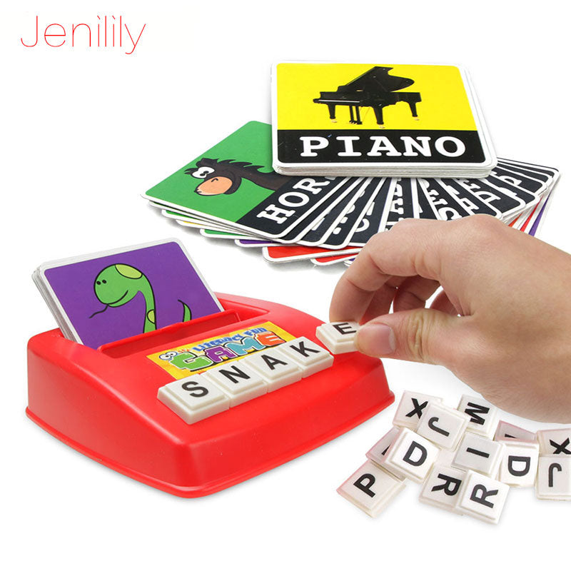 1 Set Pictures To Spell The Word Learning Baby Toy English Alphabet Card Games For Children English Games Kids Educational Toys ZopiStyle