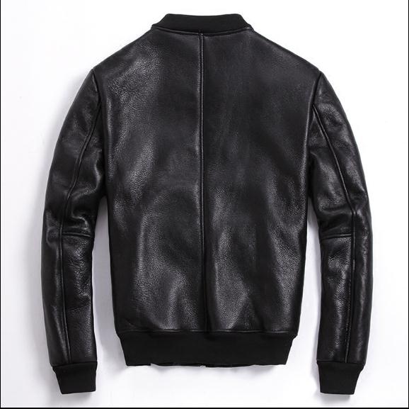 Bomber sheepskin leather jacket 2022 ZopiStyle