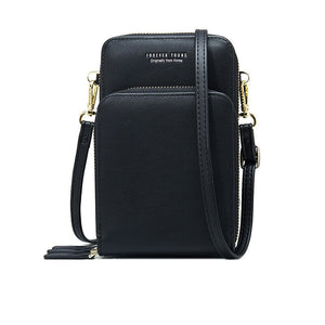 Luxury Leather Messenger Bags Women Clutch Mini Crossbody Shoulder Bag Female Large Capacity Phone Bag Ladies Purse With Zipper ZopiStyle