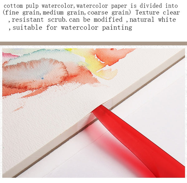 Barteen 100% Cotton Professional Watercolor Paper 20Sheets Hand Painted Watercolor Book for Artist Student all Sketch ZopiStyle