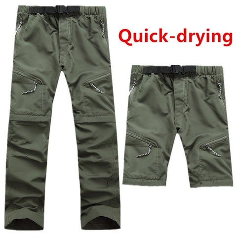 Camping Summer Hiking Fishing New Men&#39;s quick-drying Leisure Travel active Removable hiking Waterproof Outdoor Sports pants ZopiStyle