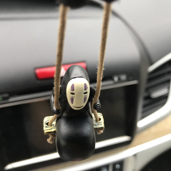 Cute Anime Car Ornaments Faceless Male Car Pendant Car Rearview Mirror Pendant Birthday Gift Auto Decoraction  Accessories Coche ZopiStyle
