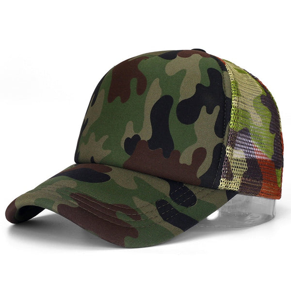 1 PCS Unisex Cap Casual Plain Mesh Baseball Cap Adjustable Snapback Hats For Women Men Hip Hop Trucker Cap Streetwear Dad Hat ZopiStyle