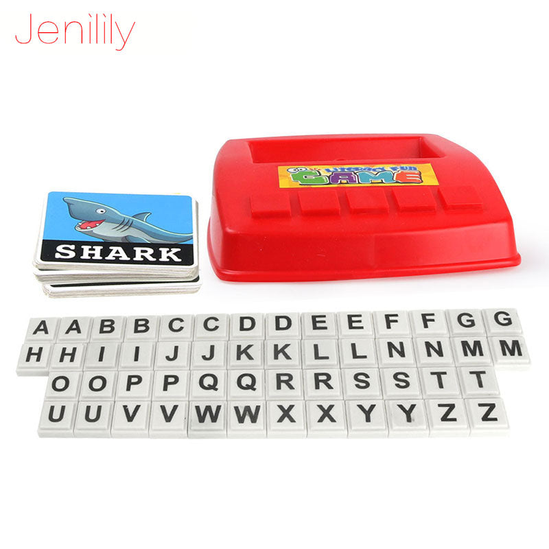 1 Set Pictures To Spell The Word Learning Baby Toy English Alphabet Card Games For Children English Games Kids Educational Toys ZopiStyle