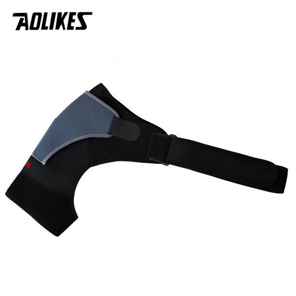 AOLIKES 1PCS Back Support Adjustable Bandage Protector Reinforced Functional-training-equipment Single Shoulder Strap ZopiStyle