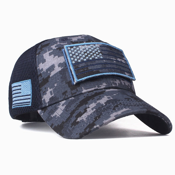 Xthree High Quality USA Flag Camouflage Baseball Cap For Men Snapback Hat Army American Flag Baseball Cap Bone Trucker Gorras ZopiStyle