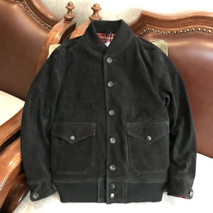 Brand new classic man genuine leather Jacket ZopiStyle