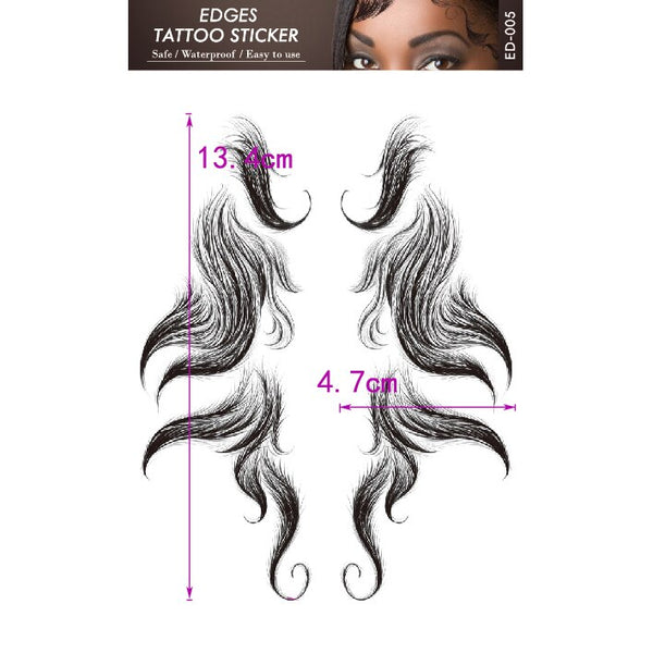 Bangs hairstyle Waterproof Temporary Tattoos Sticker Fringe Hair Henna Tattoo Sleeve Tatoo Easy Hairstyles Fake Tattoo For Women ZopiStyle