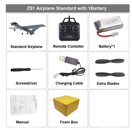 Z51 Glider Plane Hand Throwing foam drone RC airplane model Fixed wing toy 20 Minutes Fligt Time Wingspan juguete toys for boys ZopiStyle