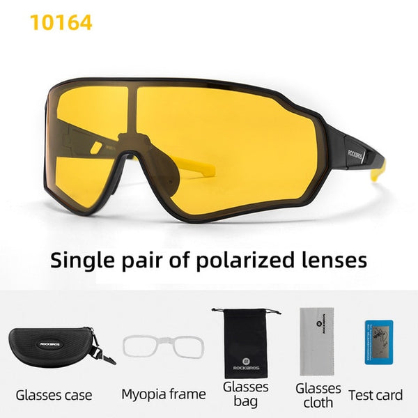 ROCKBROS Polarized Cycling Glasses  Clear Bike Glasses Eyewear UV400 Outdoor Sport Sunglasses Men Women Cycling Sunglasses ZopiStyle