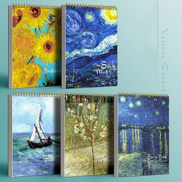 8k Sketchbook Thicken Art Painting Students Use Blank Picture Book Drawing Book A4 Size Coil Sketch Book ZopiStyle