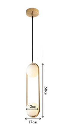 Nordic Glass Ball Pendant Lights Industriel Hanging Lamp luxury Gold Silver Brass art Kitchen hotel hoop decor Pendant Lamp ZopiStyle