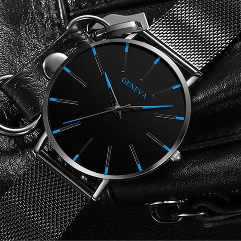 2022 Minimalist Men&#39;s Fashion Ultra Thin Watches Simple Men Business Stainless Steel Mesh Belt Quartz Watch relogio masculino ZopiStyle