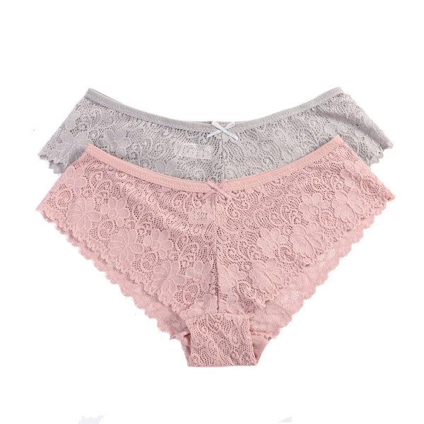 3 Pcs Panties for Woman Underwear Sexy Lace Breathable Soft Lingerie Female Briefs Panty Sexy Transparent Women&#39;s Underpants ZopiStyle