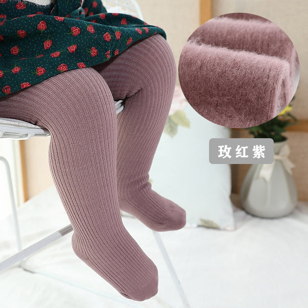 New Thicken Girls Tights for Winter Autumn 1 Pcs Warm Baby Girls Clothing Children Stockings 0-6 Years Old Solid Kids Pantyhose ZopiStyle