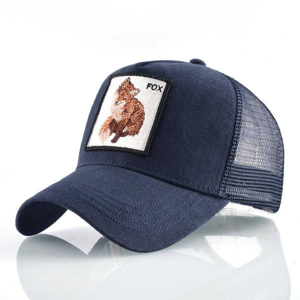 Fashion Animals Embroidery Baseball Caps Men Women Snapback Hip Hop Hat Summer Breathable Mesh Sun Gorras Unisex Streetwear Bone ZopiStyle
