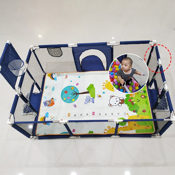IMBABY Most Popular Playpen For Children Multiple Styles Baby Pool Balls Bed Fence Kids Indoor Basketball And Football Play Yard ZopiStyle