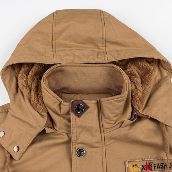 Men&#39;s Winter Fleece Inner Jacket Coats Thick Warm Casual Parkas Outwear Jackets Men jaquetas masculina inverno Hooded Overcoat ZopiStyle