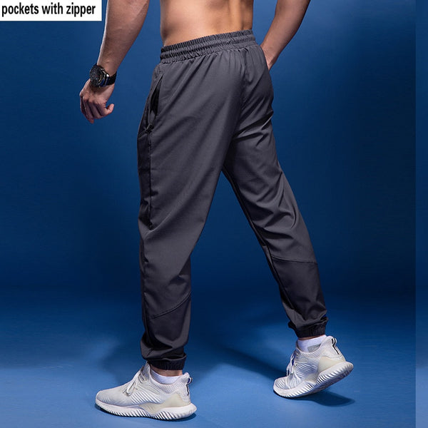 BINTUOSHI New Sport Pants Men Running Pants With Zipper Pockets Soccer Training Sports Trousers Joggings Fitness Sweatpants ZopiStyle