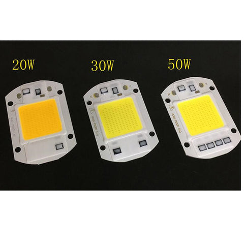 220V LED Floodlight 20W/30W/50W White/Warm Light COB Chip Integrated Smart IC Driver Lamp Warm light ZopiStyle