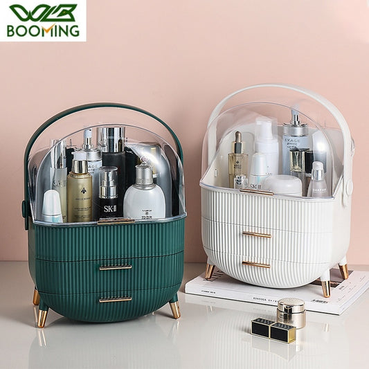 WBBOOMING Makeup Organizer Waterproof Dustproof Cosmetics Box Drawer Bathroom Desktop Skin Care Storage Box Fashion Big Capacity ZopiStyle