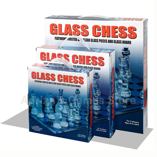 3 Sizes Crystal Chess Glass Chess Board Games ZopiStyle