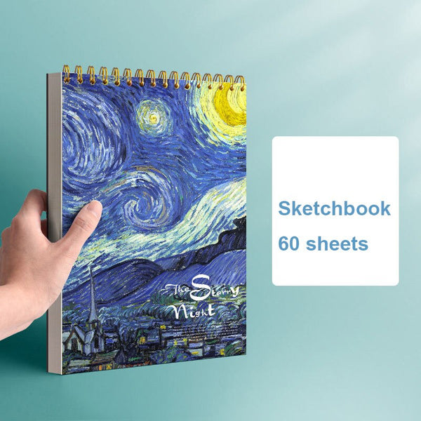 8k Sketchbook Thicken Art Painting Students Use Blank Picture Book Drawing Book A4 Size Coil Sketch Book ZopiStyle