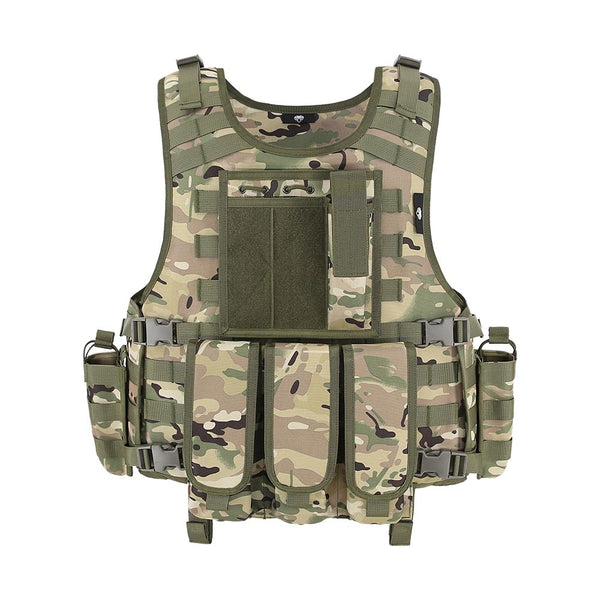 MGFLASHFORCE Molle Airsoft Vest Tactical Vest Plate Carrier Swat Fishing Hunting Paintball Vest Military Army Armor Police Vest ZopiStyle