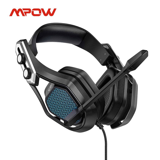 Mpow Iron SE Wired Gaming Headset with Microphone for Xbox one PS5 PS4 Gaming Headphone with 3D Gaming Sound for Gaming PC Gamer ZopiStyle