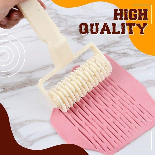 1PC High Quality Pie Pizza Cutter Pastry Bakeware Embossing Dough Roller Lattice Roller Cutter Cake Tools Plastic Baking Tool ZopiStyle