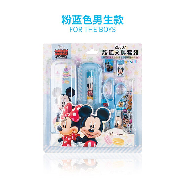 Disney Cartoon Anime Figure Stationary Set School Supplies Mickey Mouse Princess Sofia Elsa Avengers Pencil Case Children Gift ZopiStyle