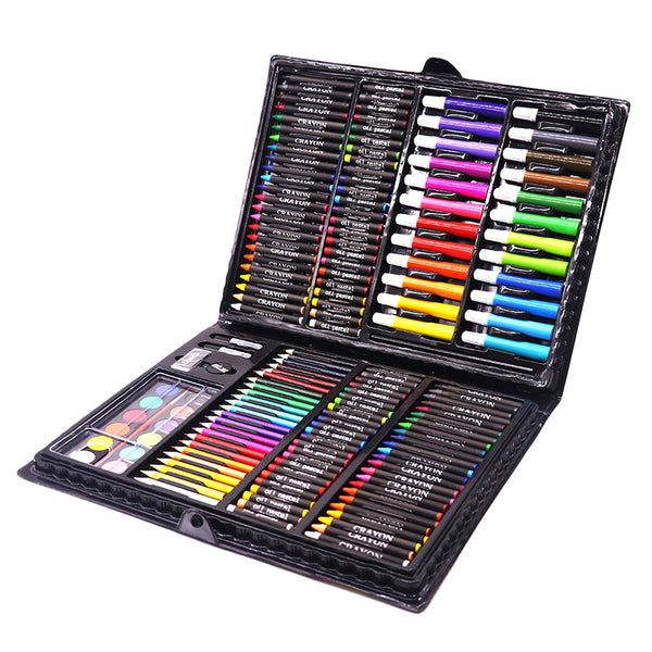 168PCS Art Artist Painting Set for Kids Students Christmas Birthday Festival Gift Watercolor Crayons Drawing Set Art Supplies ZopiStyle