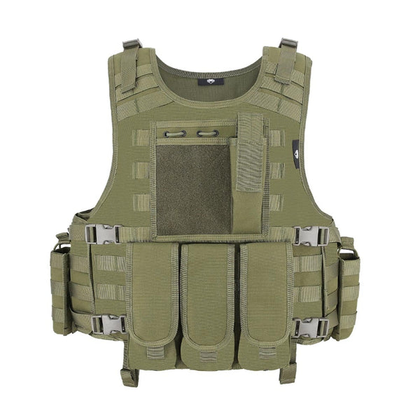 MGFLASHFORCE Molle Airsoft Vest Tactical Vest Plate Carrier Swat Fishing Hunting Paintball Vest Military Army Armor Police Vest ZopiStyle