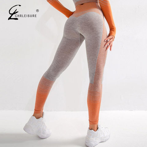 Women Sexy Push Up High Waist Leggings Gym Activewear Seamless Legging Knitting Workout Femme Jegging ZopiStyle