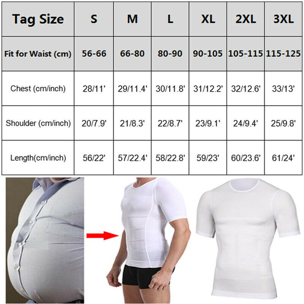 Men&#39;s Slimming Shaper Posture Vest Male Tummy Abdomen Corrector Compression Body Modeling Fat Burner Chest Tummy Shirt Corset ZopiStyle
