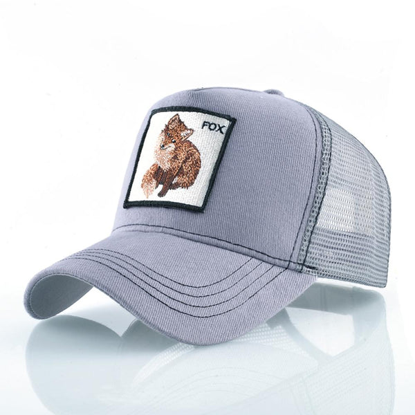 Fashion Animals Embroidery Baseball Caps Men Women Snapback Hip Hop Hat Summer Breathable Mesh Sun Gorras Unisex Streetwear Bone ZopiStyle