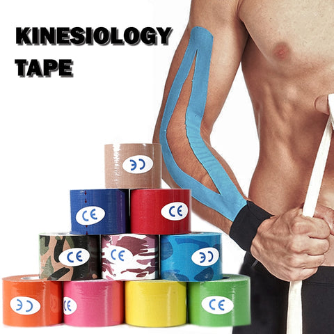Kinesiology Tape Sport Athletics Elastic Knee Brace Support Elbow Protector Pad Volleyball Bandage Kinesio Fixer tape Wristbands ZopiStyle