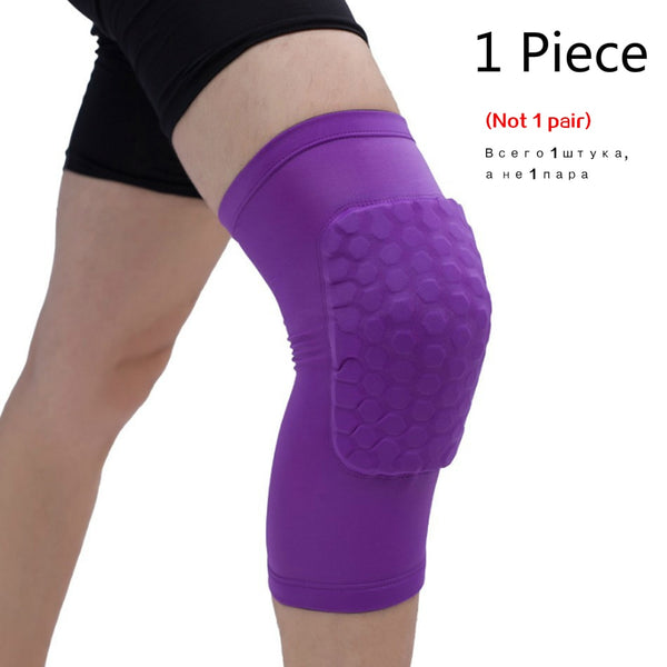 WorthWhile 1PC Basketball Knee Pads Protector Compression Sleeve Honeycomb Foam Brace Kneepad Fitness Gear Volleyball Support ZopiStyle