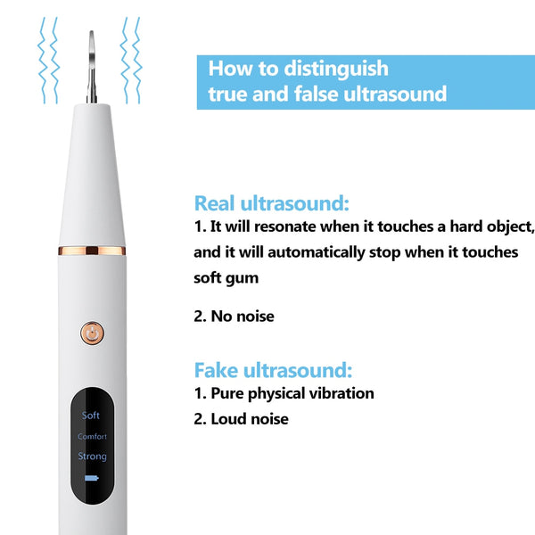 Ultrasonic Dental Cleaner Dental Calculus Scaler Electric Sonic Oral Teeth Tartar Remover Plaque Stains Cleaner Teeth Whitening ZopiStyle
