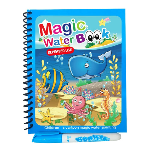 LOLEDE Coloring Book Set Magic Pen Painting Drawing Notebooks for Kids Toys Magic Water Drawing Book Birthday Gift ZopiStyle
