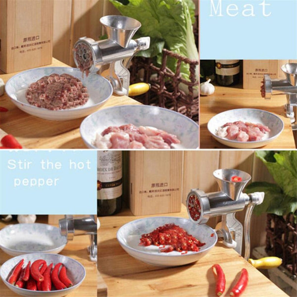Manual Meat Grinder & Sausage Noodle Dishes Handheld Making Gadgets Stainless Steel Mincer Pasta Maker Home Kitchen Cooking Tool ZopiStyle