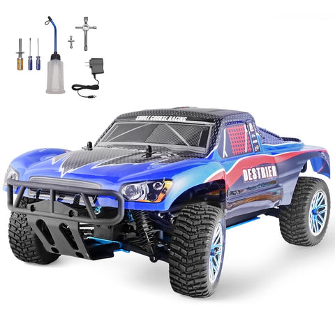 HSP RC Car 1:10 Scale 4wd Two Speed Rc Toy Nitro Gas Power Off Road Short Course Truck 94155 High Speed Hobby Remote Control Car ZopiStyle