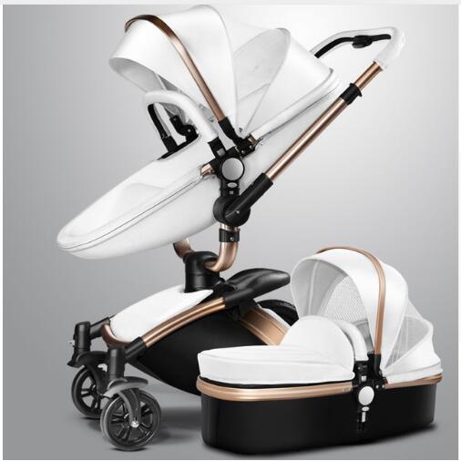 Fast and free shipping 3in1 Aulon baby stroller free return pram new model in 2021 lying and seat 2in1 carriage ZopiStyle