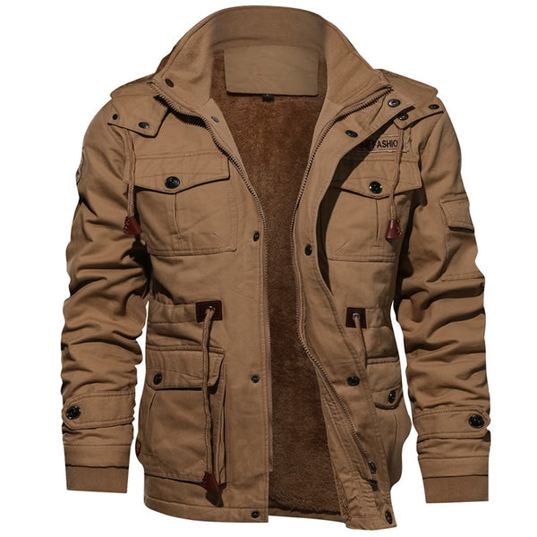 Men&#39;s Winter Fleece Inner Jacket Coats Thick Warm Casual Parkas Outwear Jackets Men jaquetas masculina inverno Hooded Overcoat ZopiStyle